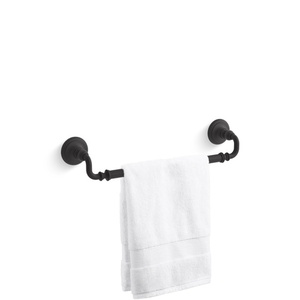 K72567-BL Artifacts Towel Bar Bathroom Accessory - Matte Black