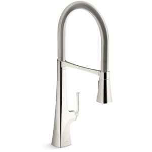 K22060-SN Graze Pull-Out Spray Kitchen Faucet - Vibrant Polished Nickel