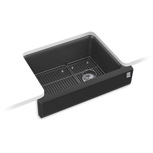 K25785-CM7 Cairn Apron Front / Specialty Sink Kitchen Sink - Matte Graphite K25785-CM7 Cairn Apron Front / Specialty Sink Kitchen Sink - Matte Graphite