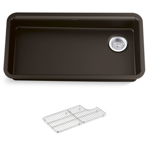 K27785-CM2 Cairn White/Color Undermount - Single Bowl Kitchen Sink - Matte Brown K27785-CM2 Cairn White/Color Undermount - Single Bowl Kitchen Sink - Matte Brown
