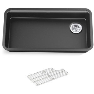 K27785-CM7 Cairn White/Color Undermount - Single Bowl Kitchen Sink - Matte Graphite K27785-CM7 Cairn White/Color Undermount - Single Bowl Kitchen Sink - Matte Graphite