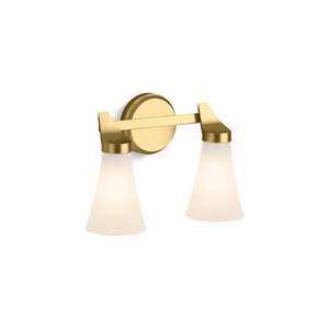 K26847-SC02-2GL Simplice 2 Bulb Bathroom Lighting - Brushed Moderne Brass