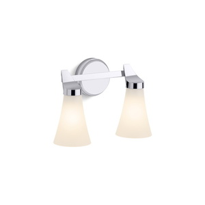 K26847-SC02-CPL Simplice 2 Bulb Bathroom Lighting - Polished Chrome