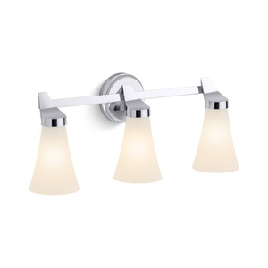 K26848-SC03-CPL Simplice 3 Bulb Bathroom Lighting - Polished Chrome