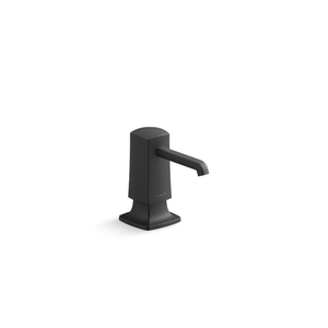 K35760-BL Graze Soap Dispenser Bathroom Accessory - Matte Black