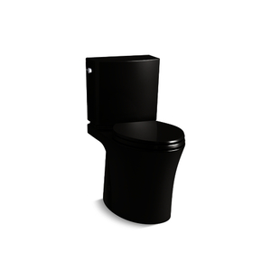 K28161-7 Veil Two Piece Toilet - Black Black K28161-7 Veil Two Piece Toilet - Black Black