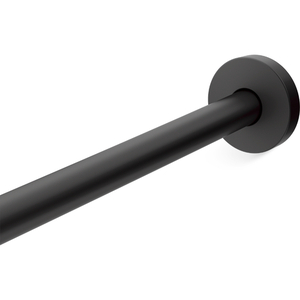 K9349-BL Expanse Shower Rod Shower Curtain Rod - Matte Black K9349-BL Expanse Shower Rod Shower Curtain Rod - Matte Black