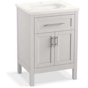 K39603-ASB-AGA Hadron Up to 24" Bathroom Vanity - Atmos Grey