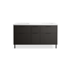 K32173-ASB-DKS Spacity Over 45" Bathroom Vanity - Dark Steel