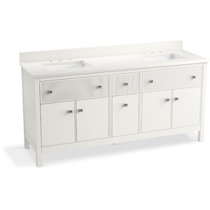 K35023-0 Malin by Studio McGee Over 45" Bathroom Vanity - White K35023-0 Malin by Studio McGee Over 45" Bathroom Vanity - White