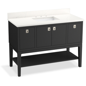 K35027-DWG Seagrove by Studio McGee Over 45" Bathroom Vanity - Ferrous Grey