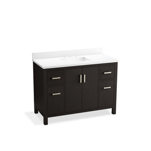 K40640-BD1-BWK Kresla Over 45" Bathroom Vanity - Black Oak