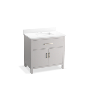 K40639-BD1-AGA Kresla 31" to 44" Bathroom Vanity - Atmos Grey