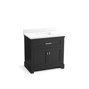 K29261-BD1-DWG Charlemont 31" to 44" Bathroom Vanity - Dark Warm Grey