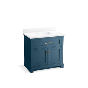 K29261-BD1-TDB Charlemont 31" to 44" Bathroom Vanity - Tidal Blue