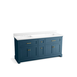 K29264-BD1-TDB Charlemont Over 45" Bathroom Vanity - Tidal Blue