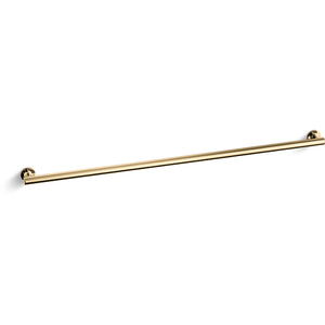 K11897-AF Purist Grab Bar Bathroom Accessory - Vibrant French Gold