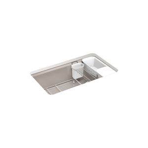 K5871-5UA3-TRF Riverby White/Color Undermount - Single Bowl Kitchen Sink - Truffle