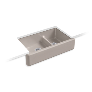 K6427-TRF Whitehaven Apron Front / Specialty Sink Kitchen Sink - Truffle