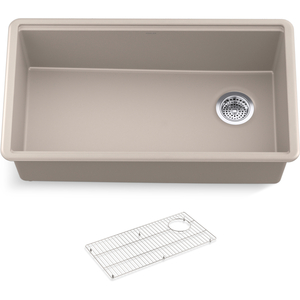 K33710-CM3 Billings White/Color Undermount - Single Bowl Kitchen Sink - Browns K33710-CM3 Billings White/Color Undermount - Single Bowl Kitchen Sink - Browns