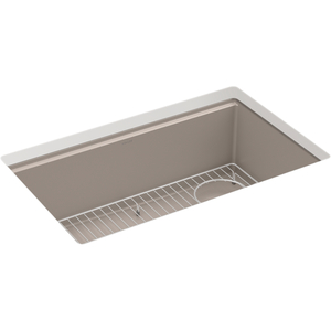 K33712-CM3 Billings White/Color Undermount - Single Bowl Kitchen Sink - Browns K33712-CM3 Billings White/Color Undermount - Single Bowl Kitchen Sink - Browns