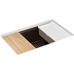 K33712-PC-CM2 Billings White/Color Undermount - Single Bowl Kitchen Sink - Browns K33712-PC-CM2 Billings White/Color Undermount - Single Bowl Kitchen Sink - Browns