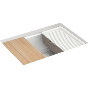 K33713-PC-CM6 Billings White/Color Undermount - Single Bowl Kitchen Sink - Whites