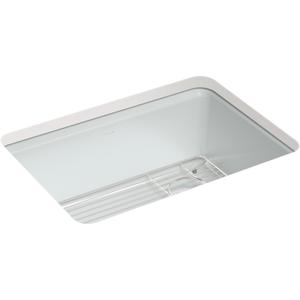 K8668-5UA1-95 Riverby White/Color Undermount - Single Bowl Kitchen Sink - Ice Grey K8668-5UA1-95 Riverby White/Color Undermount - Single Bowl Kitchen Sink - Ice Grey
