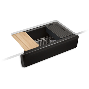 K24564-PC-7 Riverby Apron Front / Specialty Sink Kitchen Sink - Black Black K24564-PC-7 Riverby Apron Front / Specialty Sink Kitchen Sink - Black Black
