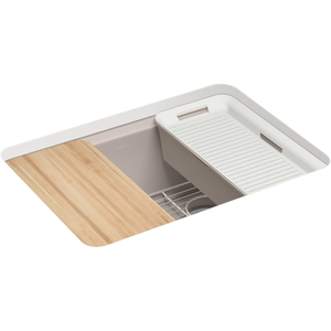 K8668-5UPC-TRF Riverby White/Color Undermount - Single Bowl Kitchen Sink - Truffle