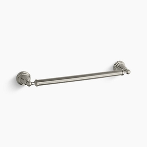 K13108-BN Pinstripe Towel Bar Bathroom Accessory - Vibrant Brushed Nickel