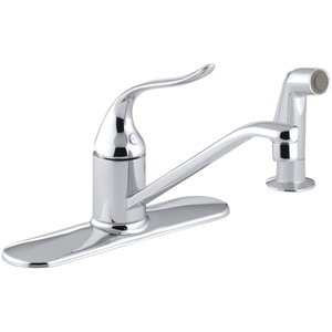 K15172-F-CP Coralais Single Handle Kitchen Faucet - Polished Chrome