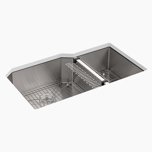 K5282-NA Strive Stainless Steel Undermount - Double Bowl Kitchen Sink - Stainless Steel