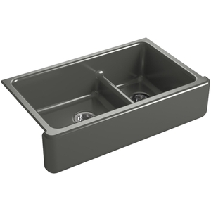 K6427-58 Whitehaven Apron Front / Specialty Sink Kitchen Sink - Thunder Grey K6427-58 Whitehaven Apron Front / Specialty Sink Kitchen Sink - Thunder Grey