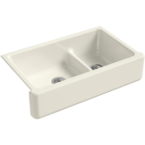 K6427-96 Whitehaven Apron Front / Specialty Sink Kitchen Sink - Biscuit