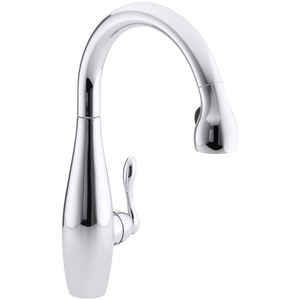 K692-CP Clairette Pull-Out Spray Kitchen Faucet - Polished Chrome