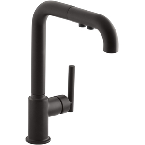 K7505-BL Purist Pull-Out Spray Kitchen Faucet - Matte Black