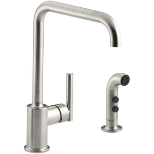 K7508-VS Purist Single Handle Kitchen Faucet - Vibrant Stainless