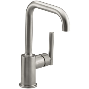 K7509-VS Purist Single-Hole Bar Faucet - Vibrant Stainless