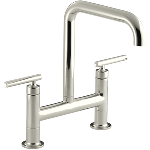 K7547-4-SN Purist Two-Handle Kitchen Faucet - Vibrant Polished Nickel