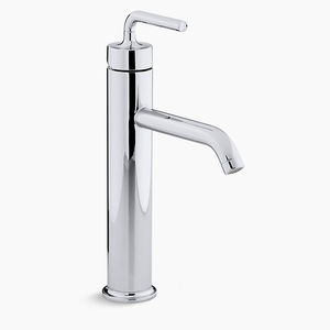 K14404-4A-CP Purist Vessel Filler Bathroom Faucet - Polished Chrome