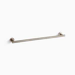 K14436-BV Purist Towel Bar Bathroom Accessory - Vibrant Brushed Bronze