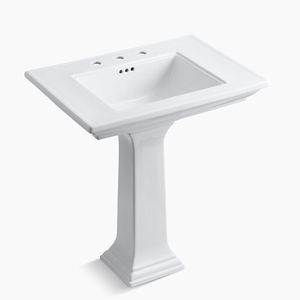 K2268-8-0 Memoirs Stately Pedestal Bathroom Sink - White