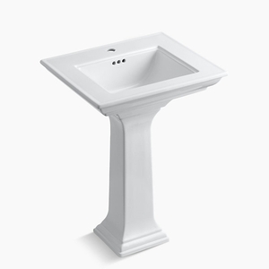 K2344-1-0 Memoirs Stately Pedestal Bathroom Sink - White