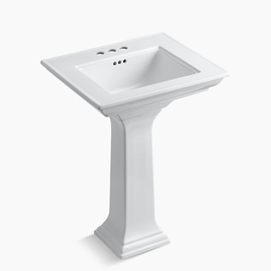 K2344-4-0 Memoirs Stately Pedestal Bathroom Sink - White