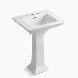 K2344-8-0 Memoirs Stately Pedestal Bathroom Sink - White