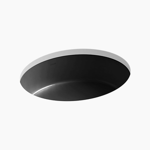 K2881-7 Verticyl Undermount Style Bathroom Sink - Black