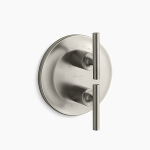 KT14489-4-BN Purist Thermostatic Valve Trim Trim Kit - Vibrant Brushed Nickel