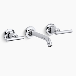 KT144134CP/K410K Purist Wall Mount Bathroom Faucet Bathroom Faucet - Polished Chrome