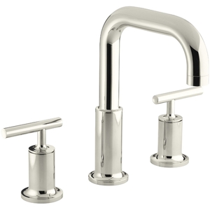 KT14428-4-SN Purist Tub Faucet Trim Trim Kit - Vibrant Polished Nickel